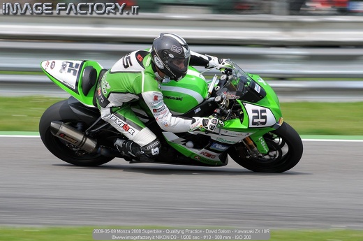 2009-05-09 Monza 2608 Superbike - Qualifyng Practice - David Salom - Kawasaki ZX 10R